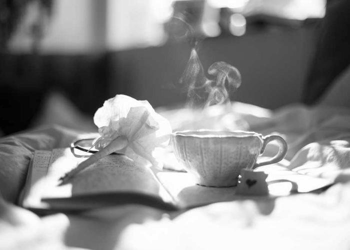 Clean white workspace with minimal decorative elements